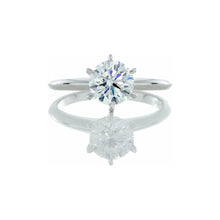 Load image into Gallery viewer, 0.36ct Round Brilliant Solitaire with Six Prong Mount 14k White Gold
