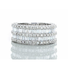 Load image into Gallery viewer, 1.85ctw Alternating Baguette &amp; Round Diamond Band

