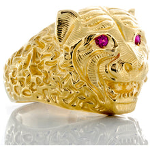 Load image into Gallery viewer, Roaring Cheetah Head Ring
