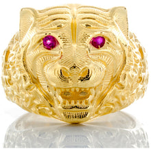 Load image into Gallery viewer, Roaring Cheetah Head Ring
