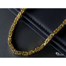 Load image into Gallery viewer, 5mm Solid Byzantine / Kings Link Chain
