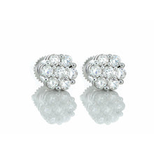 Load image into Gallery viewer, 0.75ctw Seven Diamond Flower Studs
