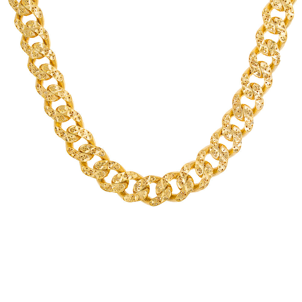 7.50mm Diamond Cut Monaco Link Chain