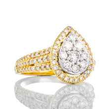 Load image into Gallery viewer, 1.00ctw Pear Shape Diamond Ring with Halo
