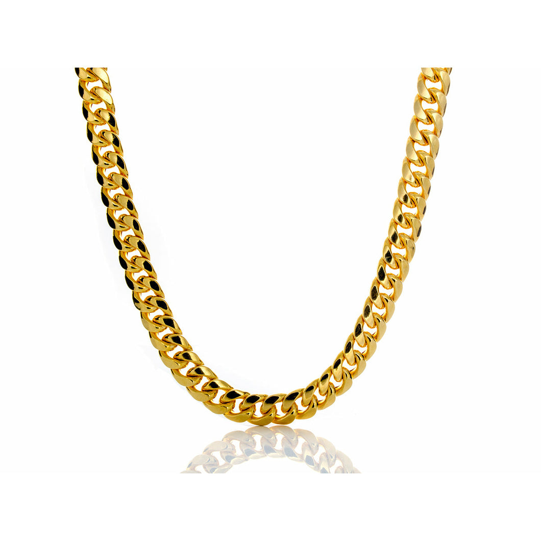 5.25mm Hollow Miami Cuban Link Chain 10k Gold