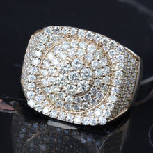 Load image into Gallery viewer, 2.50ctw Cushion Shape with Round Dome Center Full Diamond Pave Ring
