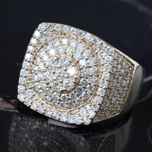 Load image into Gallery viewer, 2.50ctw Cushion Shape with Round Dome Center Full Diamond Pave Ring
