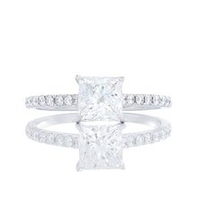 Load image into Gallery viewer, 1.25ctw Princess Cut Engagement Ring
