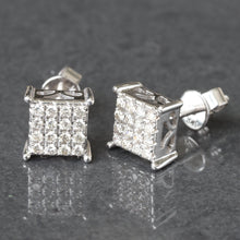 Load image into Gallery viewer, 0.27ctw Square Diamond Studs
