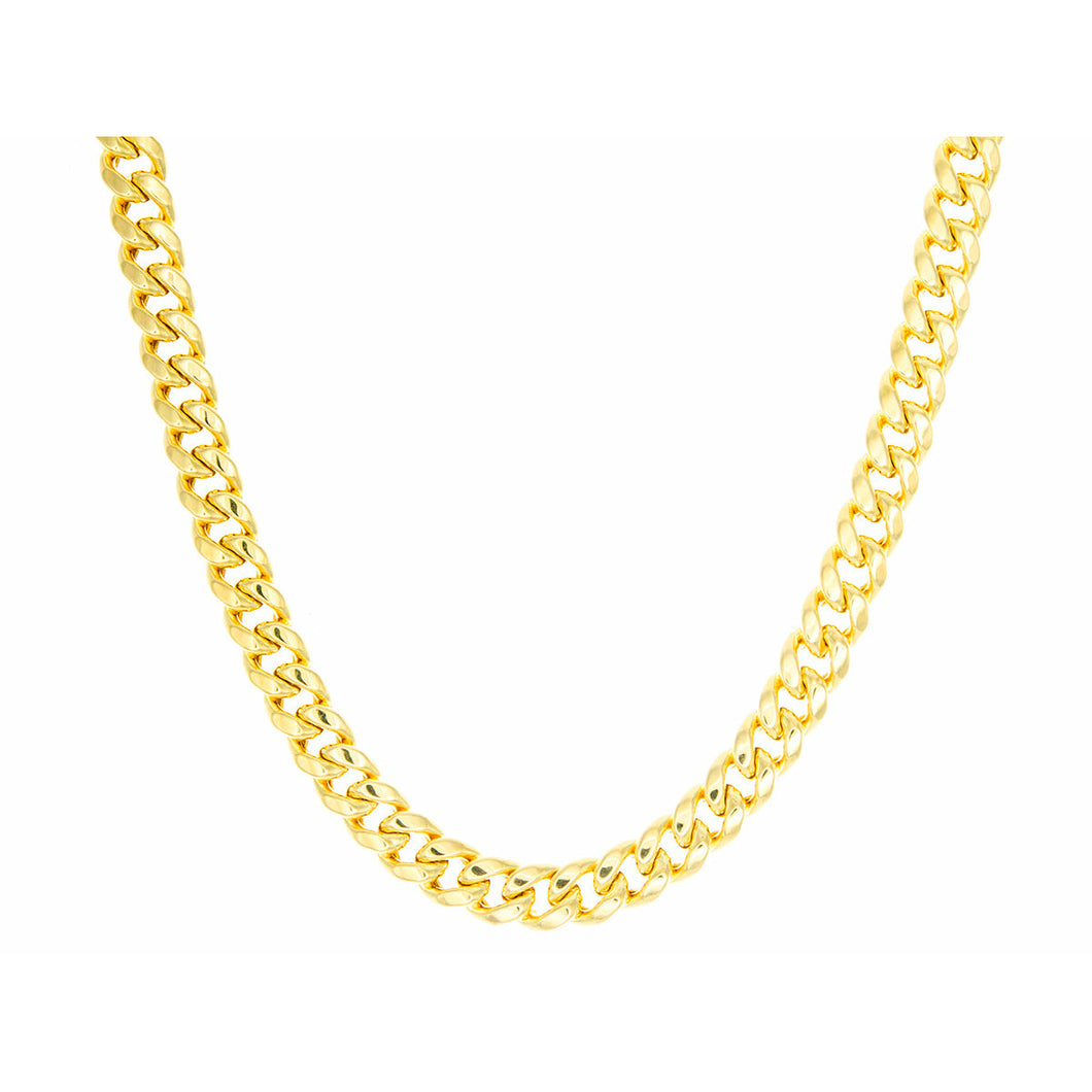 3.50mm Hollow Miami Cuban Link Chain 10k gold