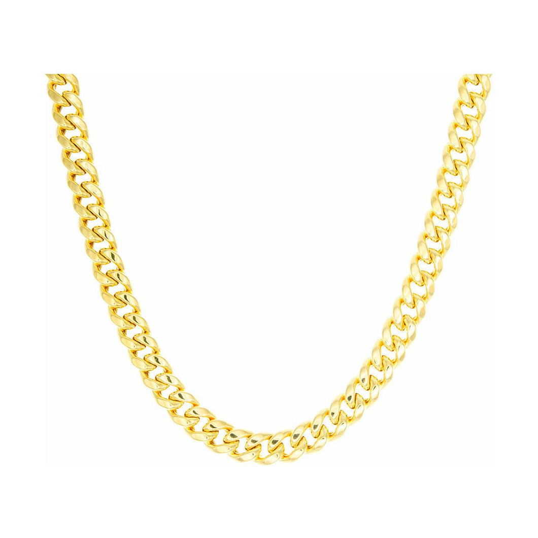 3.30mm Hollow Miami Cuban Link Chain 10k Gold