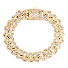 Load image into Gallery viewer, 11.50ctw Diamond Baguette Cuban Bracelet
