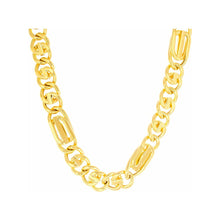 Load image into Gallery viewer, 7mm Double Coffee Bean G Chain 22 Inch 10k Gold
