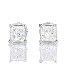 Load image into Gallery viewer, 0.50ctw Princess Cut Solitaire Studs
