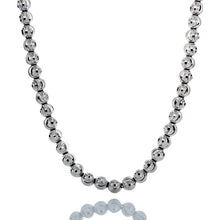 Load image into Gallery viewer, 5mm Diamond Cut Moon Ball Chain
