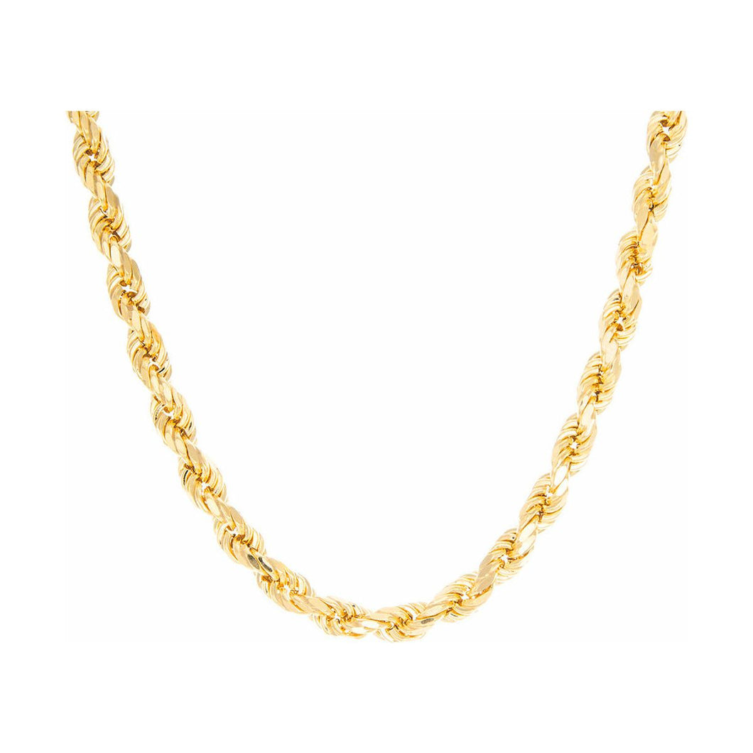 3mm Solid Rope Link Chain 10k Gold