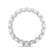 Load image into Gallery viewer, 3.80ctw Shared U Prong Set Full Diamond Eternity Band 18k White Gold
