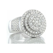 Load image into Gallery viewer, 1.35ctw Three Tiered Round Diamond Lollipop Ring 10k White Gold
