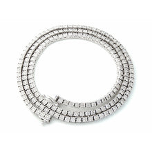 Load image into Gallery viewer, 7.75ctw Illusion Set Diamond Tennis Chain 10k White Gold
