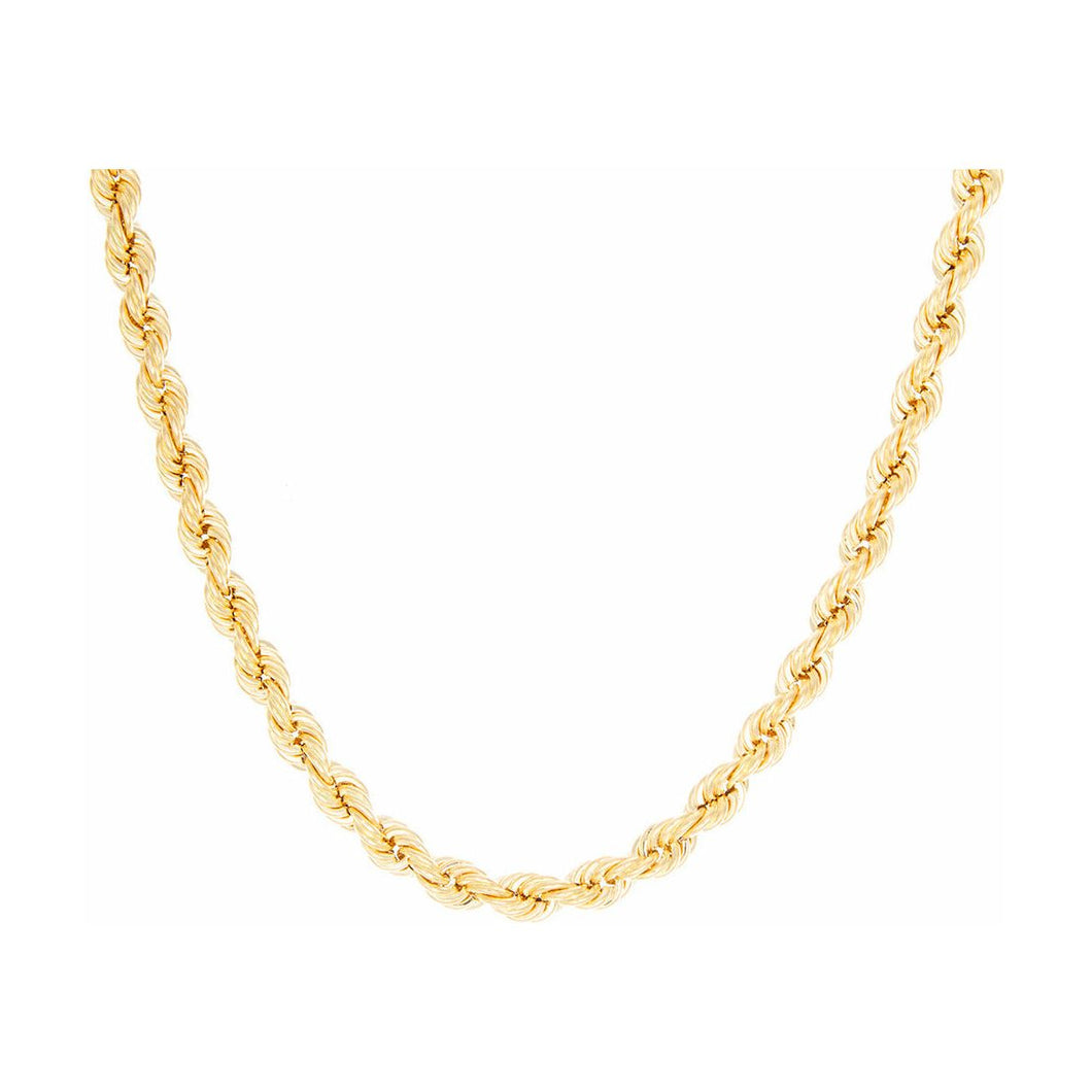 3.70mm Solid Rope Chain 28 Inches 14k Gold