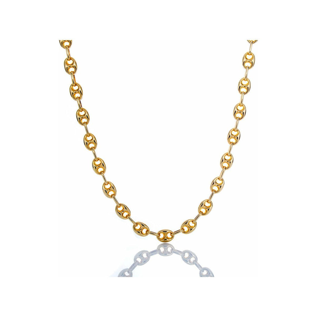 3.80mm Hollow Gucci Puff Chain 10k Gold