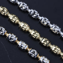 Load image into Gallery viewer, 3mm New Diamond Cut Barrel Moon Chain 10k Gold
