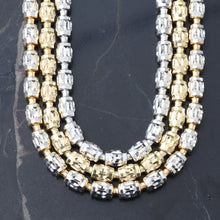 Load image into Gallery viewer, 3mm New Diamond Cut Barrel Moon Chain 10k Gold
