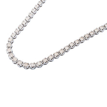Load image into Gallery viewer, 6.00ctw Diamond Illusion Set Tennis Chain 10k White Gold
