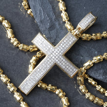 Load image into Gallery viewer, 0.50ctw Micro Pave Diamond Dome Cross
