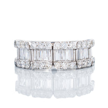 Load image into Gallery viewer, 2.25ctw Six Diamond Baguette Cluster Band
