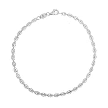 Load image into Gallery viewer, 3mm Diamond Cut Barrel Moon Bracelet
