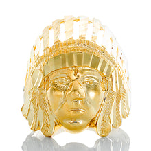 Load image into Gallery viewer, Native Chief Ring 10k Gold
