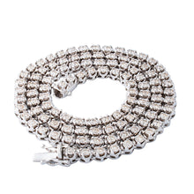 Load image into Gallery viewer, 6.00ctw Diamond Illusion Set Tennis Chain 10k White Gold
