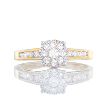 Load image into Gallery viewer, 0.50ctw Diamond Imperial Center with Channel Set Diamond Shoulders
