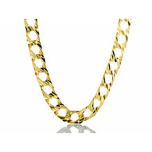 Load image into Gallery viewer, 8mm Diamond Cut Casting Link Chain 10k Gold
