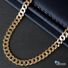 Load image into Gallery viewer, 6.60mm Solid Beveled Edge Curb Link Chain 10k Gold
