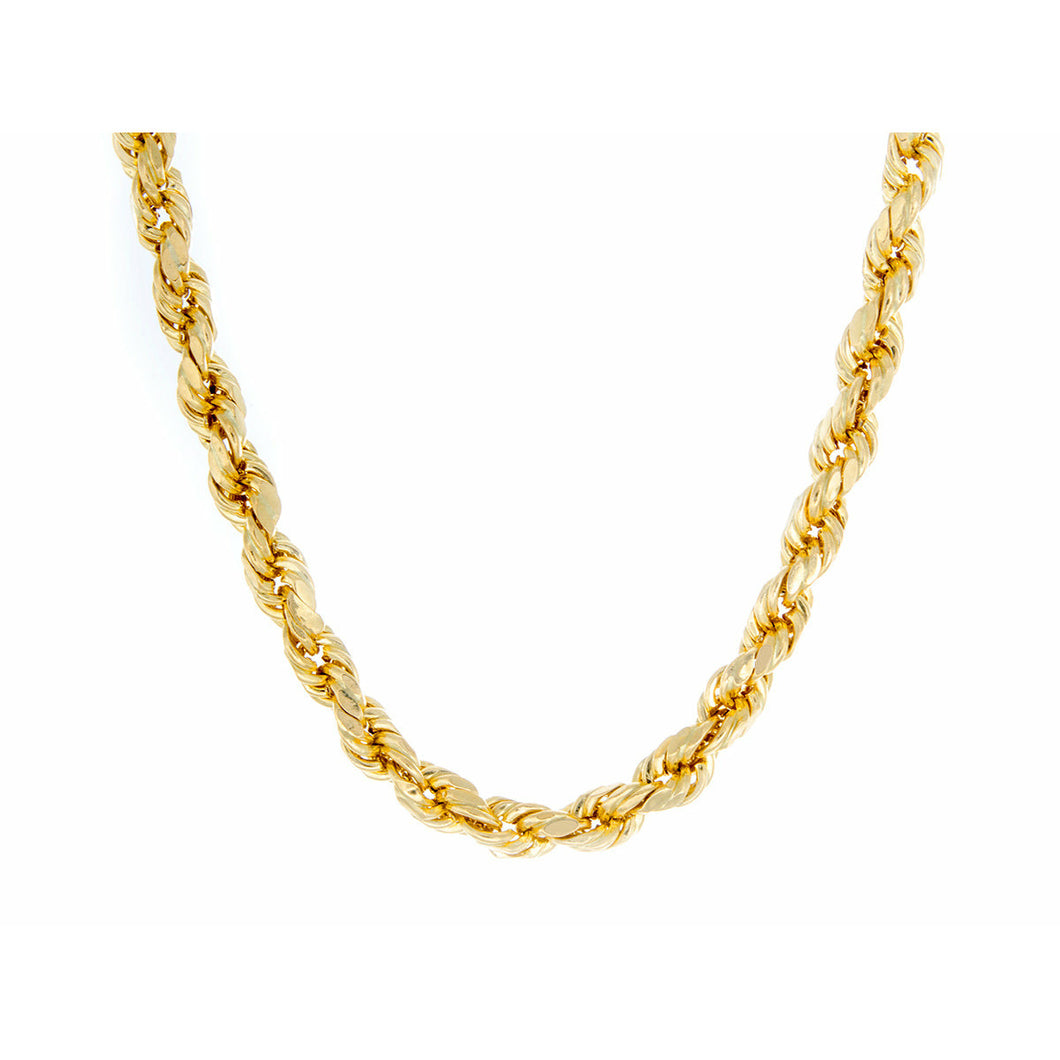 3mm Solid Rope Chain 10k Gold