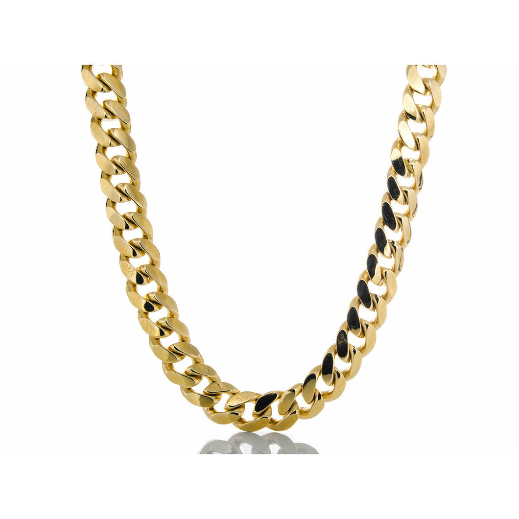7mm Solid Miami Cuban Link 10k Gold