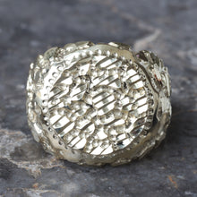 Load image into Gallery viewer, Round Diamond Cut Nugget Ring
