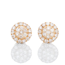 Load image into Gallery viewer, 0.85ctw Round Diamond Studs with Halo
