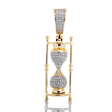 Load image into Gallery viewer, 0.25ctw Micro Pave Diamond Hourglass 10k Gold
