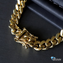 Load image into Gallery viewer, 9mm Solid Miami Cuban Link Chain 10k Gold
