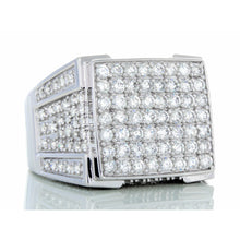 Load image into Gallery viewer, 3.15ctw Large Square Forefront, Full Diamond Pave 10k White Gold
