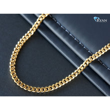 Load image into Gallery viewer, 3.50mm Solid Gourmette Curb Link Chain 10k Gold
