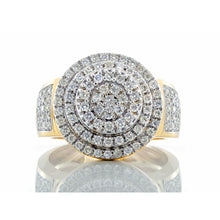 Load image into Gallery viewer, 1.35ctw Round Three Tiered Lollipop Ring 10k Gold
