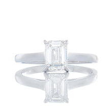 Load image into Gallery viewer, 1.14ct Emerald Cut Lab Created Diamond Engagement Ring
