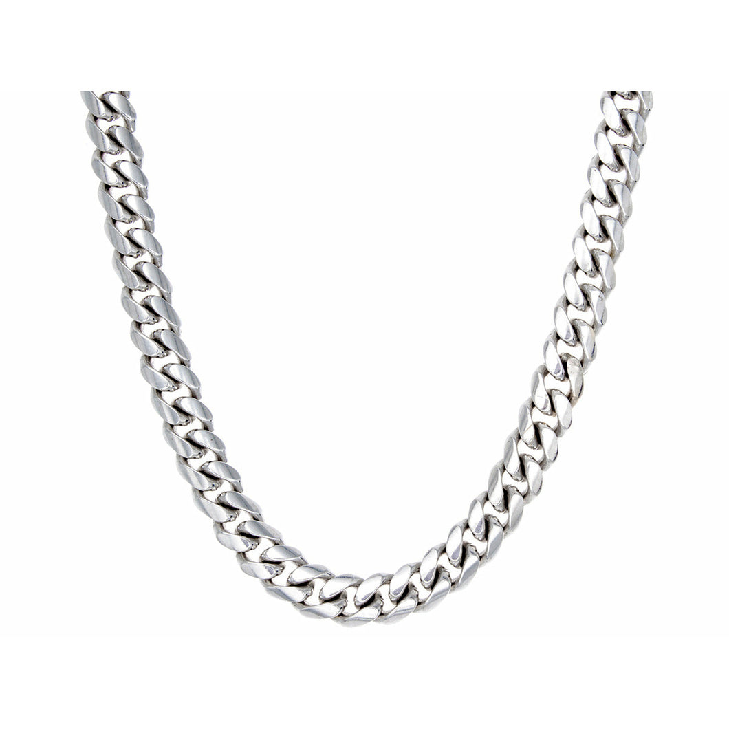 6mm Hollow Miami Cuban 22 Inches 10k White Gold