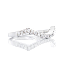 Load image into Gallery viewer, 0.25ctw Contouring Diamond Band 10k White Gold
