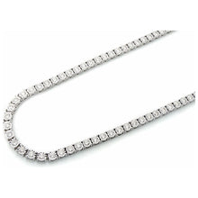 Load image into Gallery viewer, 7.75ctw Illusion Set Diamond Tennis Chain 10k White Gold
