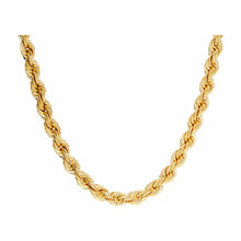 Load image into Gallery viewer, 5mm Quint Rope Chain 14k
